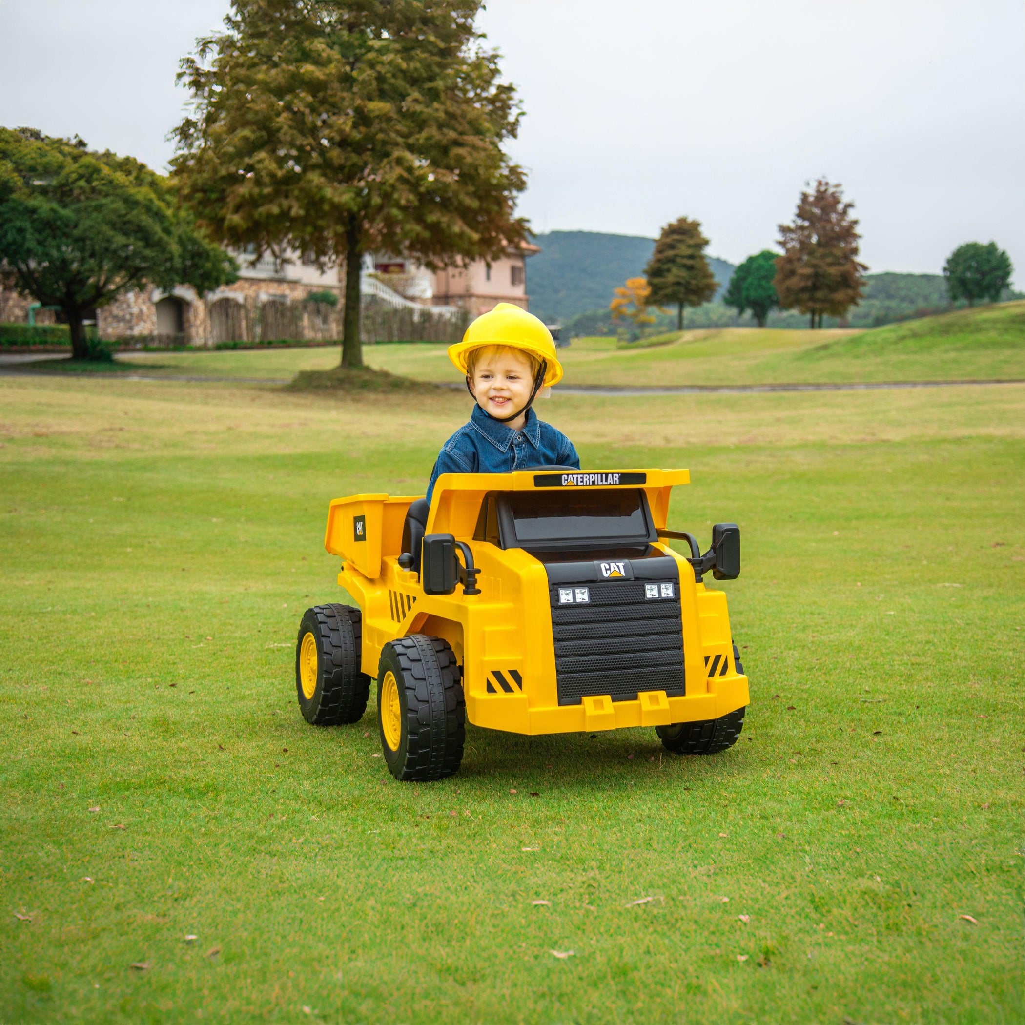 12V CAT Electric Dump Truck 1 Seater Ride-On car for kids — Mini Moto Toys