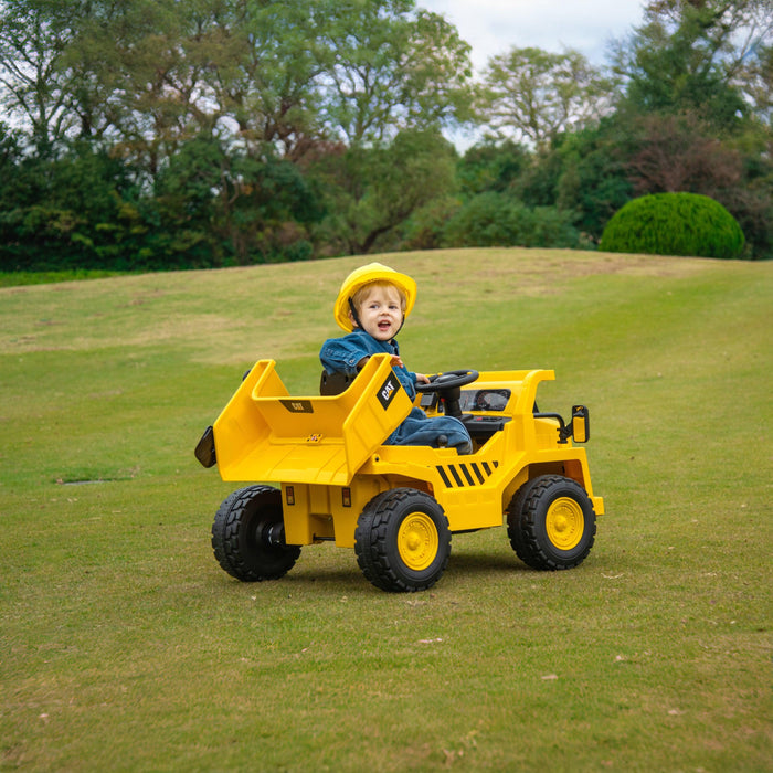 12V CAT Electric Dump Truck 1 Seater Ride-On car for kids