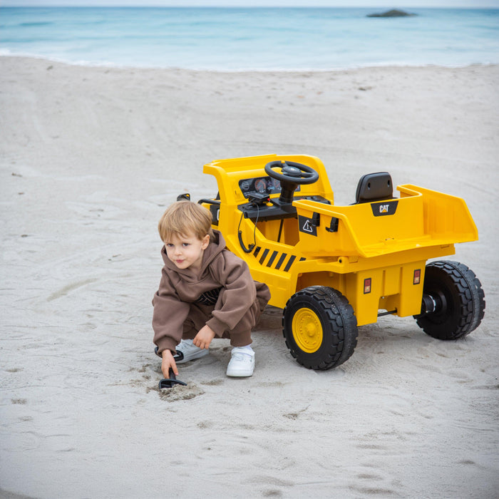 12V CAT Electric Dump Truck 1 Seater Ride-On car for kids