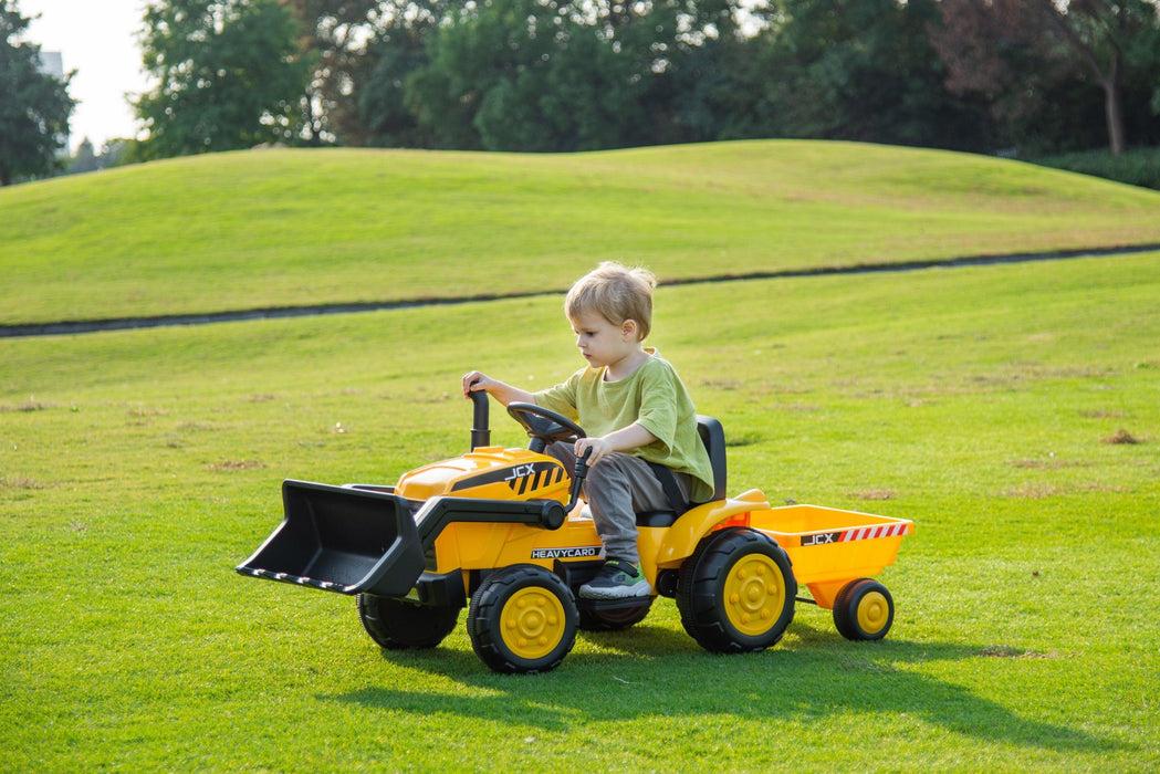 12V Kids Excavator 1 Seater Ride-On Car