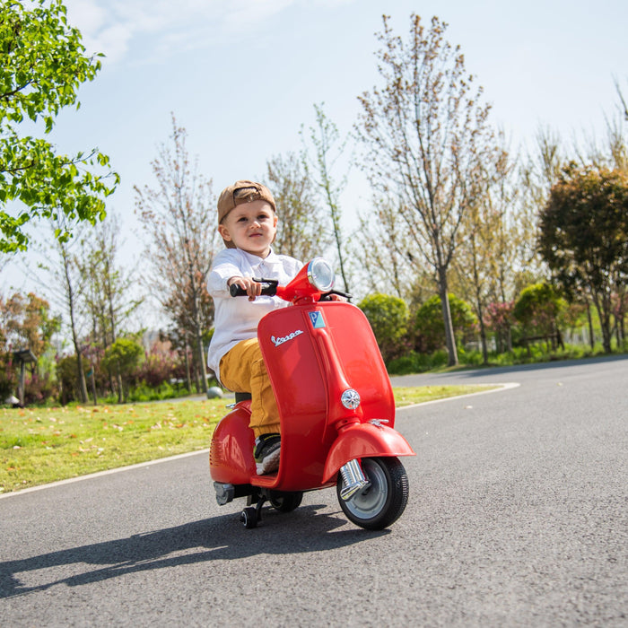 12V Kids Vespa Electric Ride on Scooter Mini Moto Toys