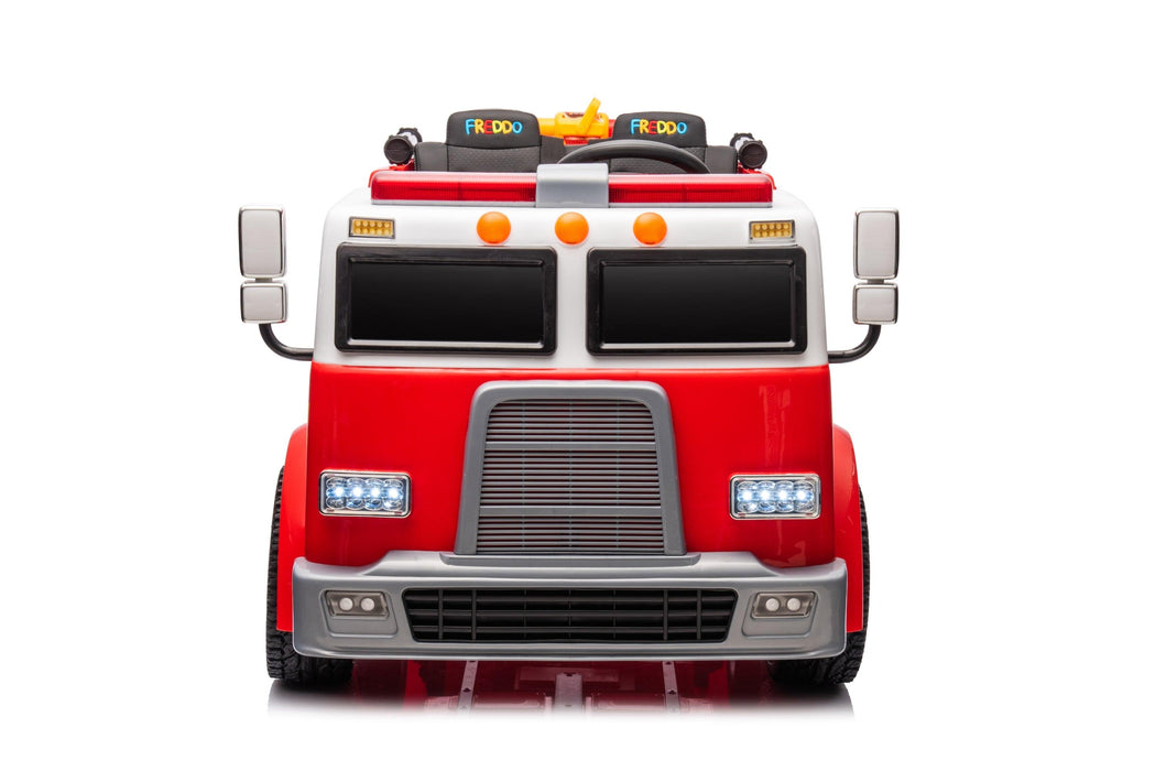 24V Freddo Fire Truck 2-Seater Remote Control  Ride On car