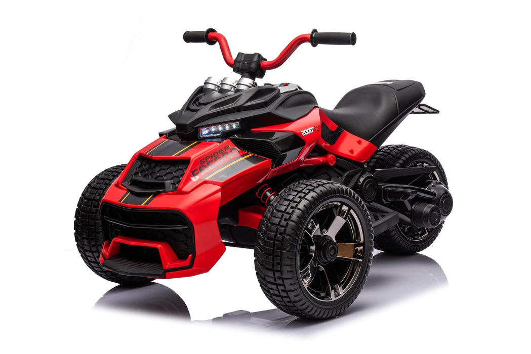 24V Motorcycle 3 Wheel  Spider Ride-on 2 Seater