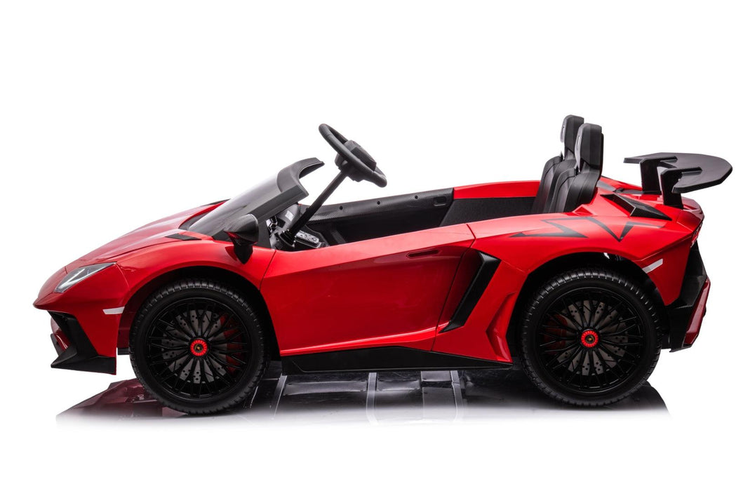 24V Lamborghini Aventador 2 Seater Ride on Car for Kids: Advanced Brushless Motor & Differential for High-Octane Fun