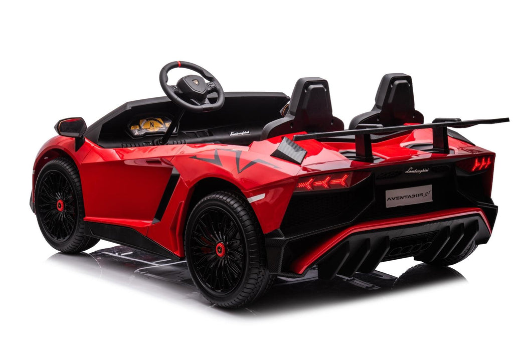 24V Lamborghini Aventador 2 Seater Ride on Car for Kids: Advanced Brushless Motor & Differential for High-Octane Fun