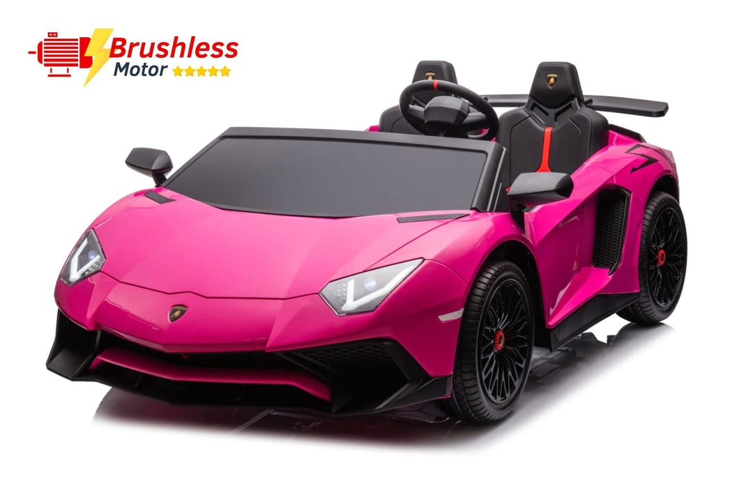 24V Lamborghini Aventador 2 Seater Ride on Car for Kids: Advanced Brushless Motor & Differential for High-Octane Fun