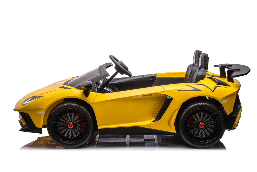 24V Lamborghini Aventador 2 Seater Ride on Car for Kids: Advanced Brushless Motor & Differential for High-Octane Fun