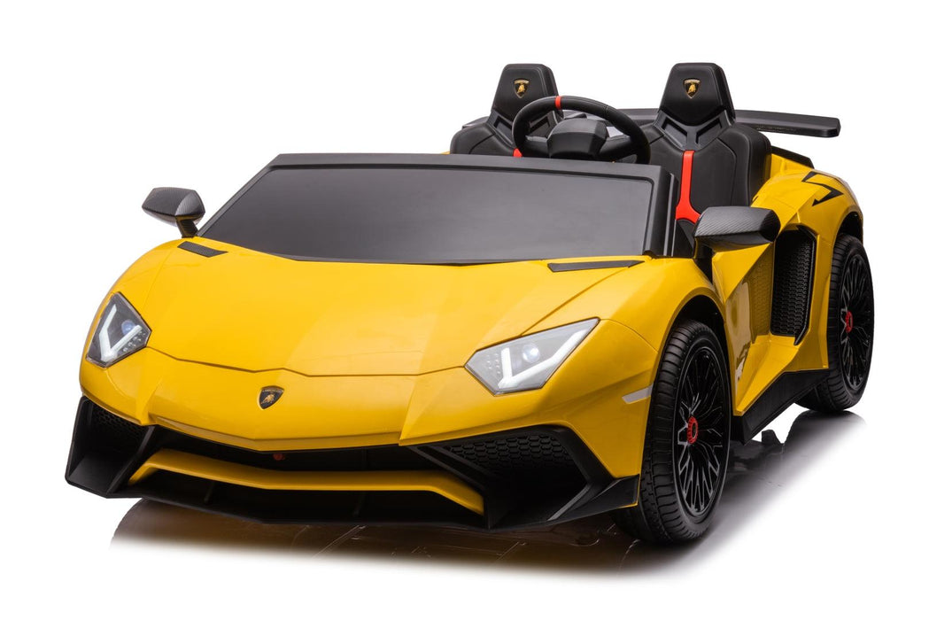 24V Lamborghini Aventador 2 Seater Ride on Car for Kids: Advanced Brushless Motor & Differential for High-Octane Fun