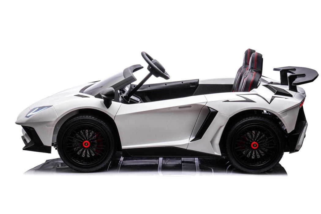 24V Lamborghini Aventador 2 Seater Ride on Car for Kids: Advanced Brushless Motor & Differential for High-Octane Fun