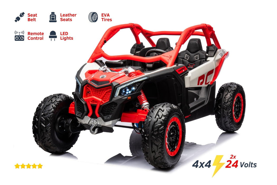 Can Am Maverick 2x24V Powered 4x4  Ride on UTV 2 Seater Kids Ride On Car