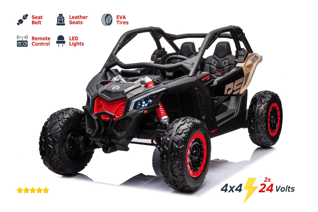 Can Am Maverick 2x24V Powered 4x4  Ride on UTV 2 Seater Kids Ride On Car