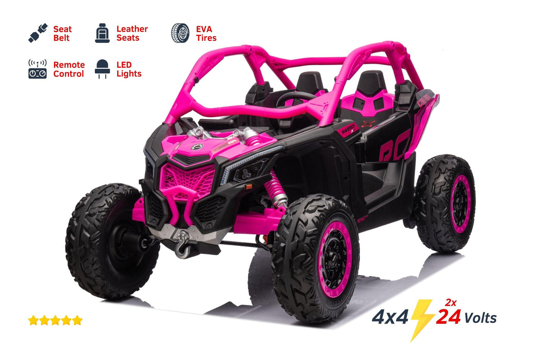 Can Am Maverick 2x24V Powered 4x4  Ride on UTV 2 Seater Kids Ride On Car