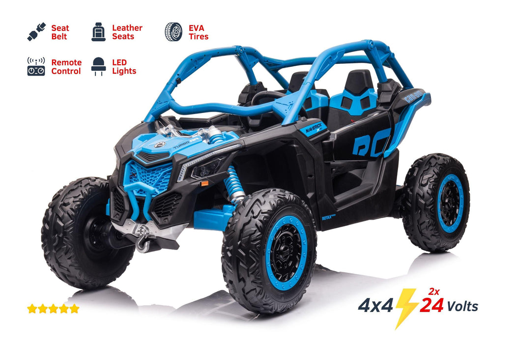 Can Am Maverick 2x24V Powered 4x4  Ride on UTV 2 Seater Kids Ride On Car