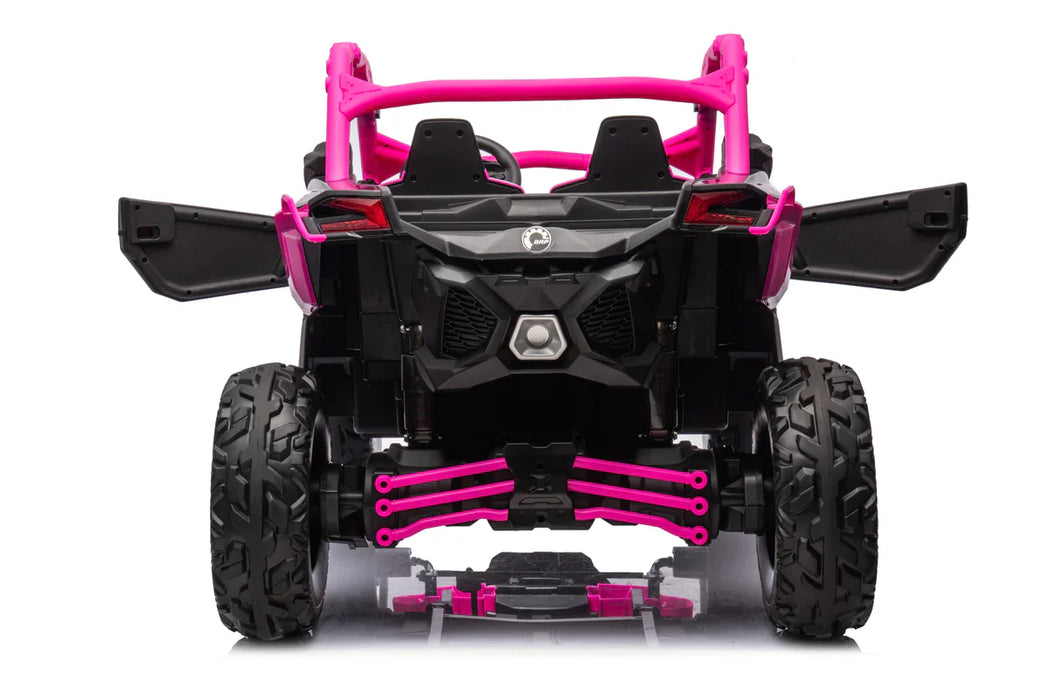 Can-Am Maverick Powered 24V 2 motors  Kids Ride On Buggy Car 2 Leather Seats EVA Rubber Wheels