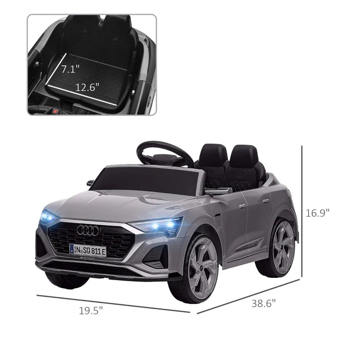 Kids Audi Q8 E - Tron Ride On Car 12 Volt Remote Control 1 - Seat Sportback