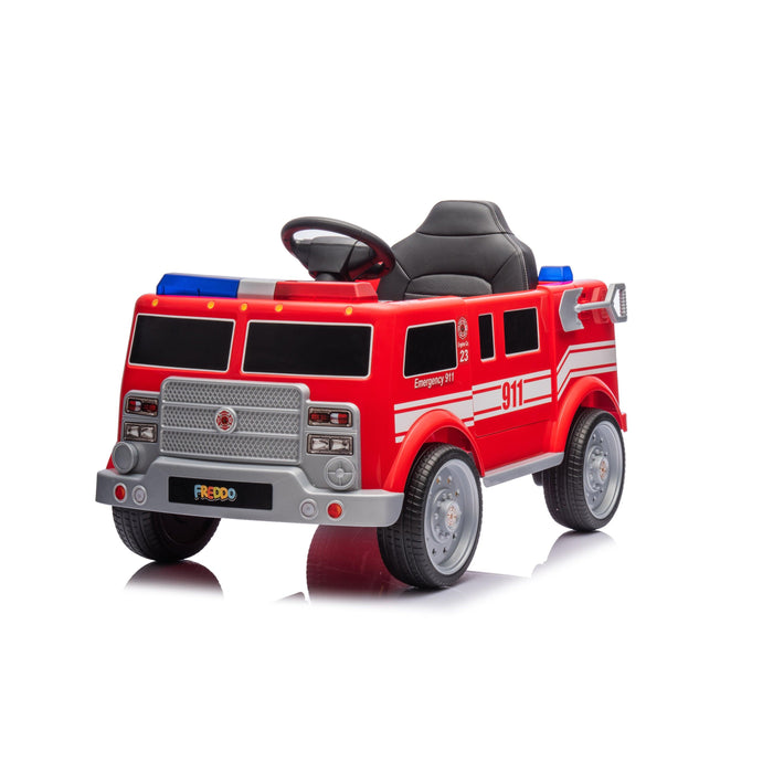 12V Firetruck 1 Seater Freddo Ride On Car