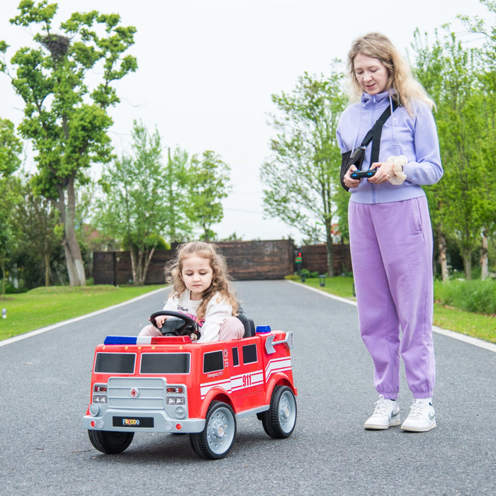 12V Firetruck 1 Seater Freddo Ride On Car