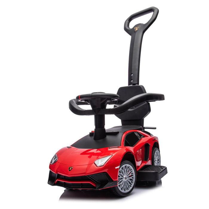 Lamborghini 3-in-1 Kids Push Ride on Toy Car