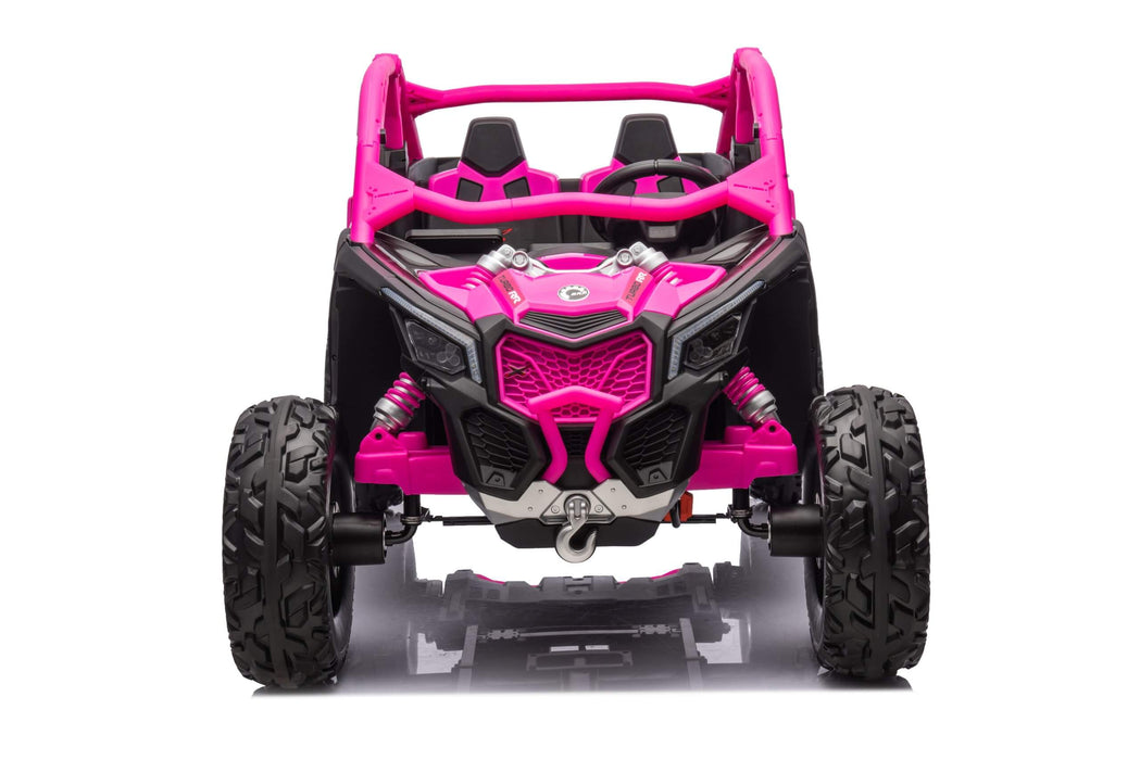 Can-Am Maverick Powered 24V 2 motors  Kids Ride On Buggy Car 2 Leather Seats EVA Rubber Wheels