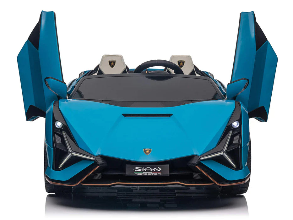 24V  Lamborghini Sian Licensed Luxury Two-Seater EVA Rubber Wheels Remote Control Complete Edition