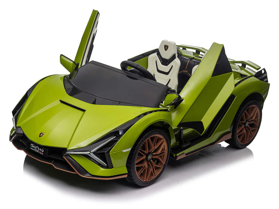 24V Kids Lamborghini Sian 2 Seats Remote Control Kids Ride On Car