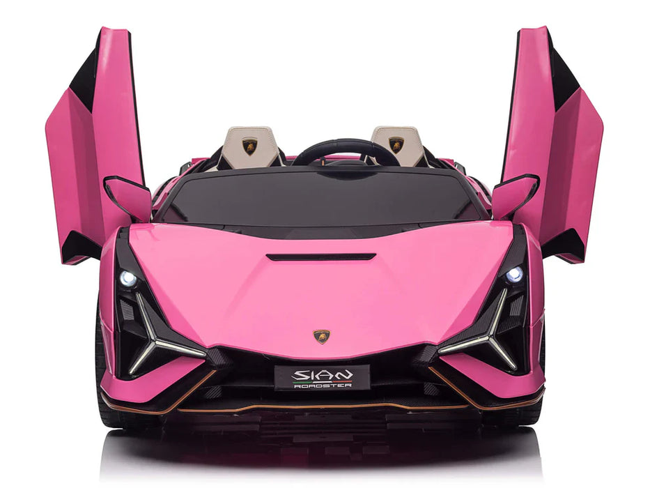 24 Volt Lamborghini Sian Ride On Car EVA Rubber Wheels 2 Leather Seats