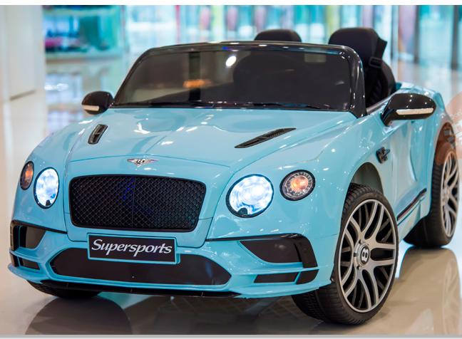 Kids Ride On Bentley Continental Supersports JE 1155 Blue — Mini