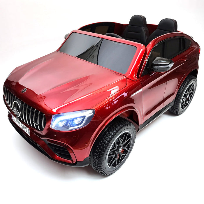 Powered Kids Mercedes GLC 63S  Kids Electric Car 2 leather Seats Rubber Wheels