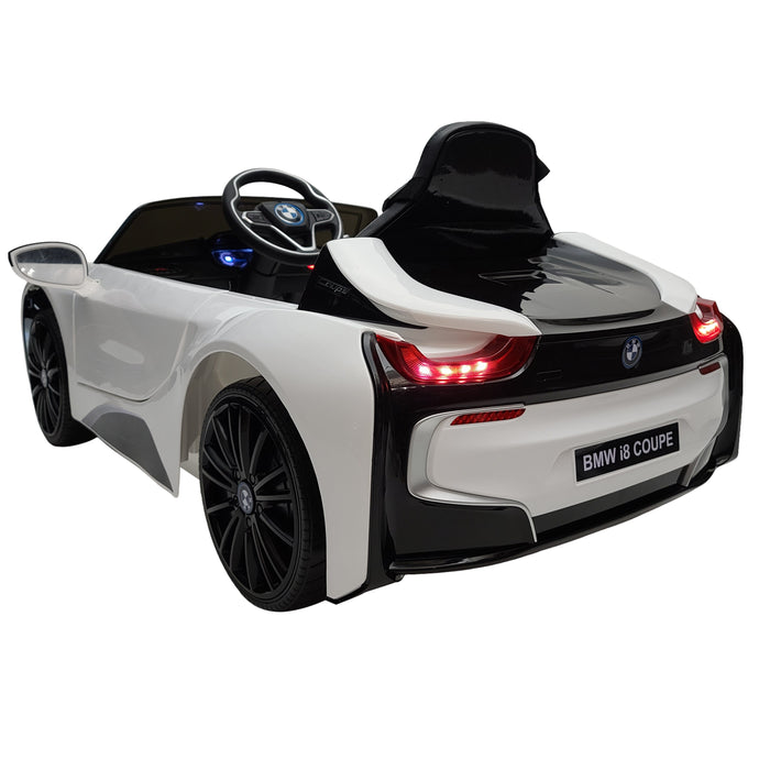 12 Volt Ride On Bmw I8 Kids Electric Car 1 Seat EVA Wheels