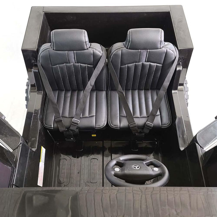 24 Volt Ride On Truck Electric Mercedes Zetros 2 Seats EVA Rubber Wheels 2 Upgraded motors Remote Control