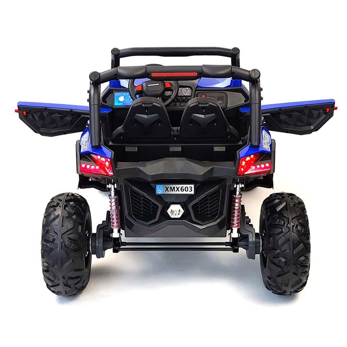 24 Volt Kids Electric Ride On Buggy MP4 TV Touch Screen 2 Leather Seats Rubber Wheels 200 Watts 2 Motors