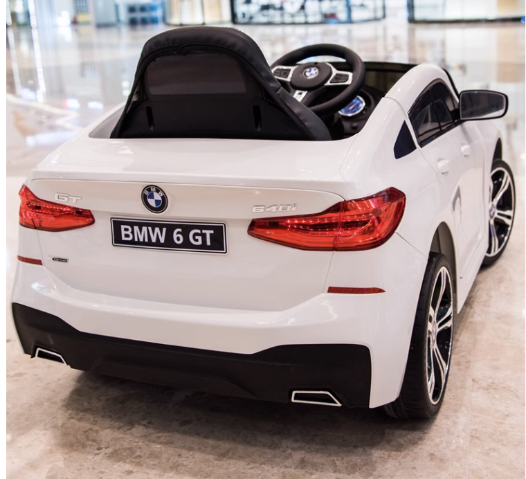 Mini Moto Toys BMW 6 Series GT 12V Kids Electric Ride On Car Remote White