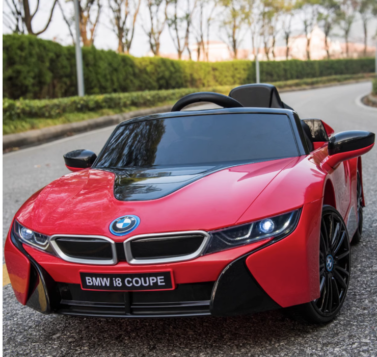 12 Volt Ride On BMW I8 Kids Electric Car 1 Seat EVA Wheels Mini Moto Toys