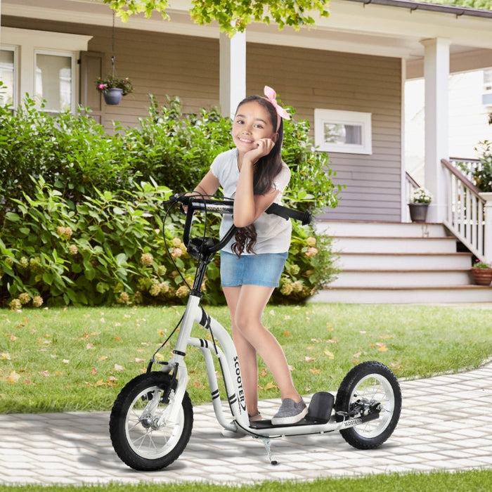 Kids Kick Scooter Dual Brakes 12-Inch Inflatable Front Wheel Kids 5+