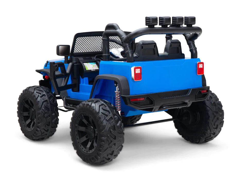 Kids 24 volts Battery Operated Ride On Truck Remote Control 1 Leather Seats