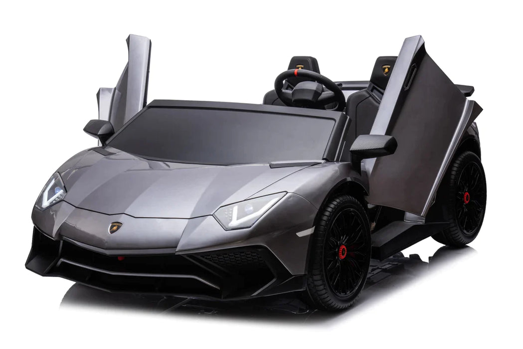 Ride On Lamborghini 24V XXL Brushless Motor Car 2 Leather Seat Tubeless Air Tires