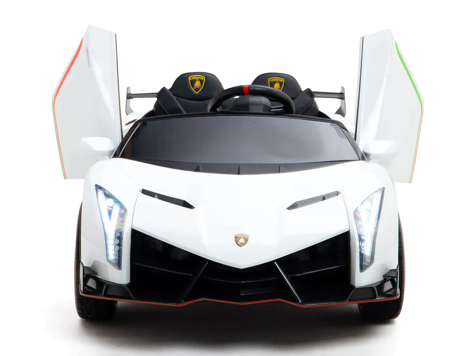 Kids Lamborghini Veneno Ride On Car 2 Seats Remote Control EVA Wheels