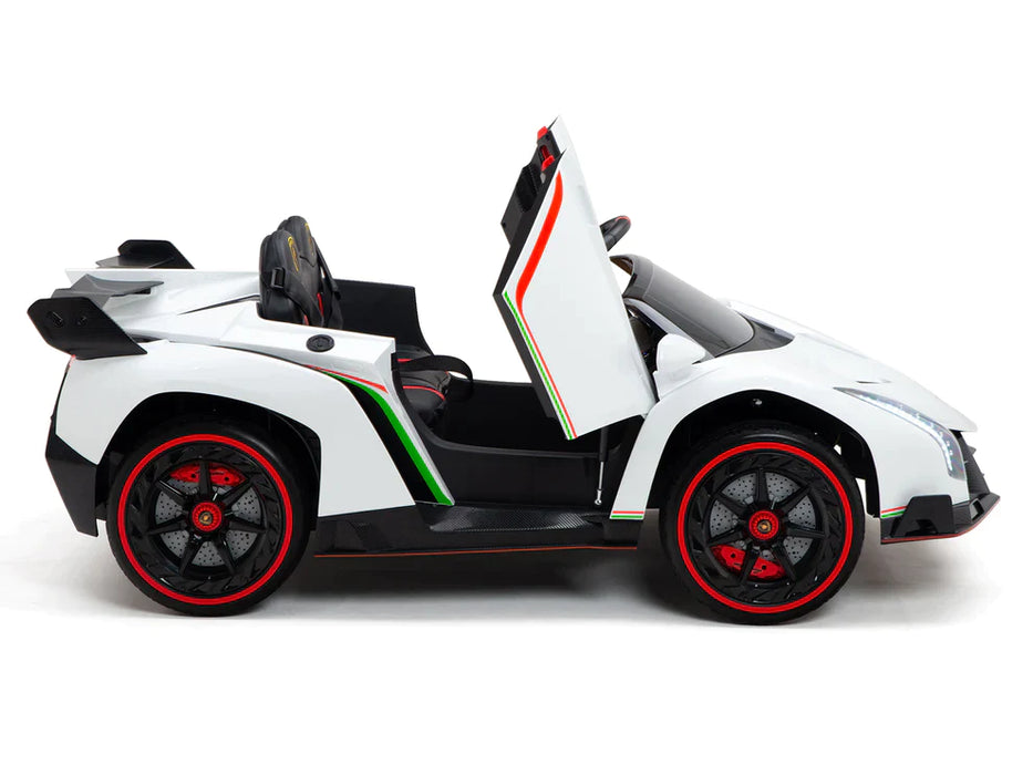 Kids Lamborghini Veneno Ride On Car 2 Seats Remote Control EVA Wheels