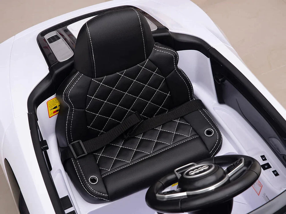 Kids Licensed Audi R8 Spyder Ride On Car Leather Seat Remote Control Children 2 to 4