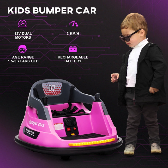 Bumper Car for Kids 360° Rotation Remote Control 12 Volt