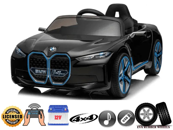 BMW i4 Kids Electric Ride On Car 12 Volt 1 Seat Remote Control EVA Wheels