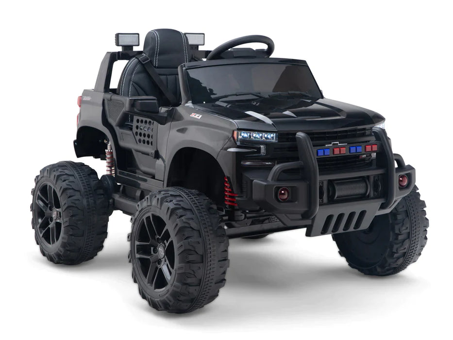 24V Kids Chevrolet Silverado Ride On Truck with Remote Control Mini Moto Toys
