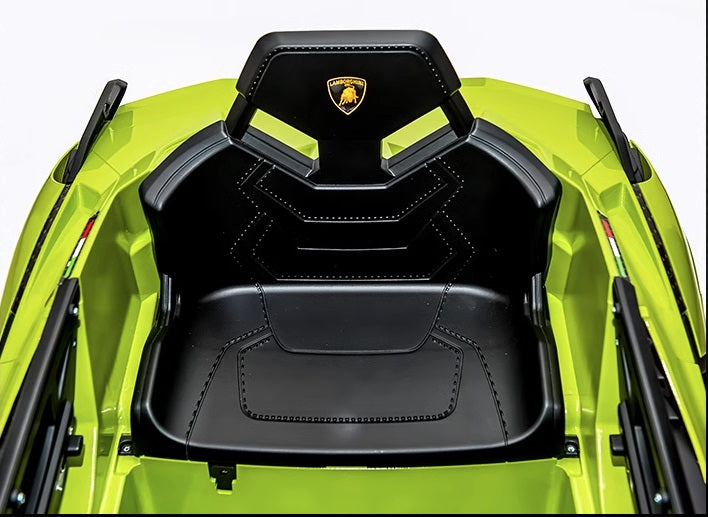 12 Volt Lamborghini Sian 1 Leather Seat Ride On Car EVA Rubber Wheels