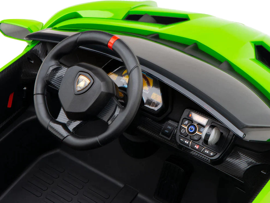 Kids Ride On Lamborghini Veneno 2 Seats Remote Control EVA Wheels