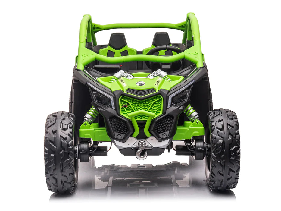24V Can-Am Maverick Powered Ride On Kids Buggy 2 Leather Seats Remote Control EVA Wheels