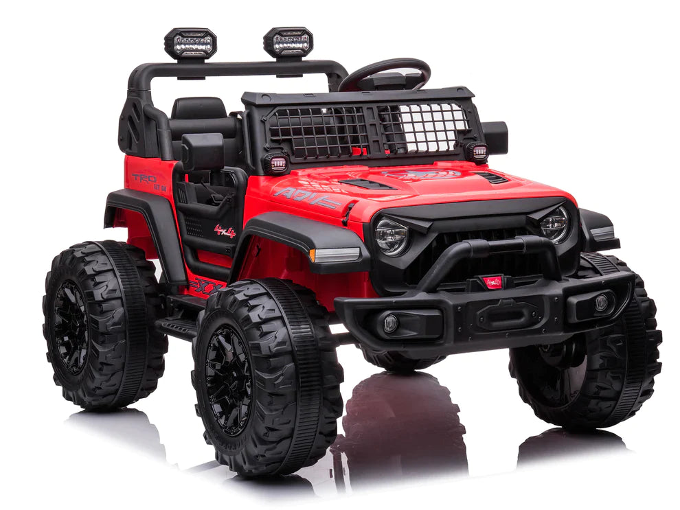 24 volts Kids Ride-On Truck Remote Control 2 Seats EVA Rubber Wheels ...