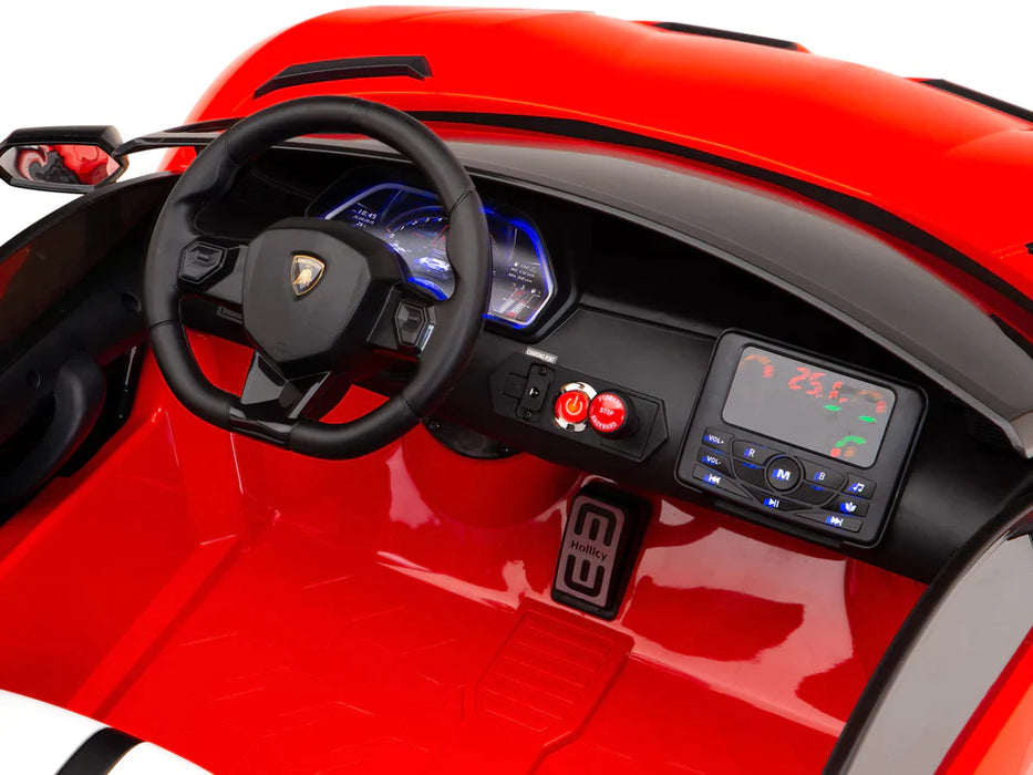 24 Volt Lamborghini Kids Drift Electric Ride On Licensed Aventador Car 2 Seats Remote Control