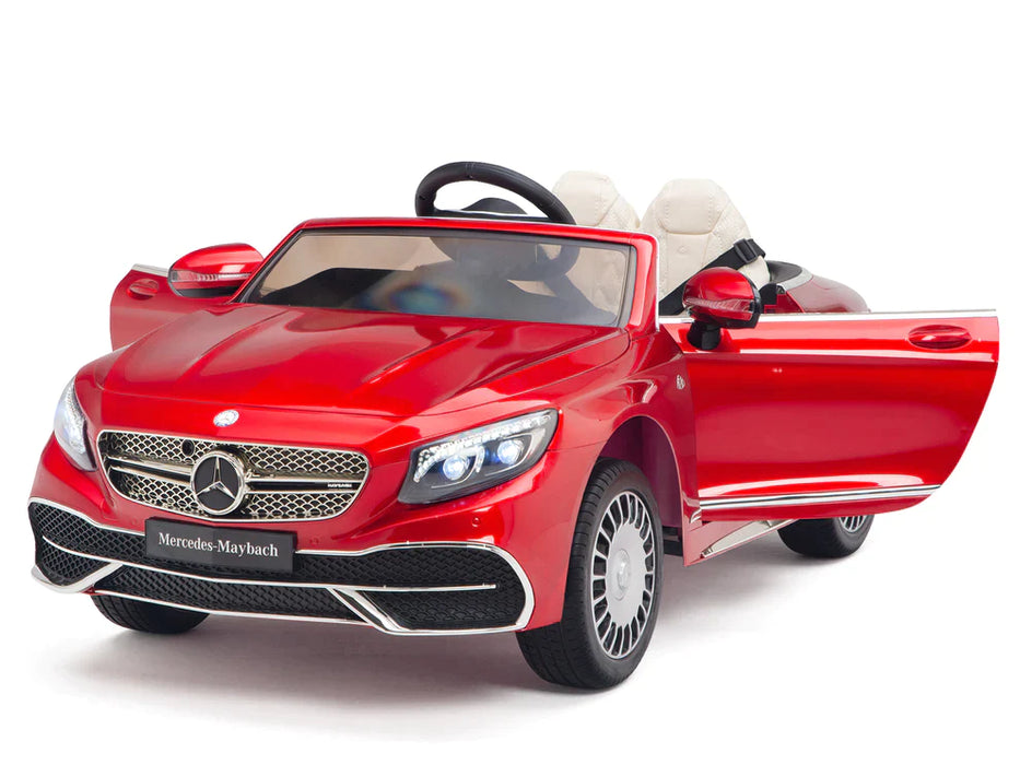 12 volt Ride On Mercedes Maybach Kids Electric Remote Control Car 1 Leather Seat