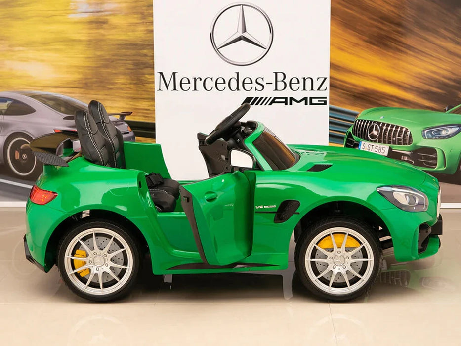 12 volts Kids Mercedes AMG GTR 2 Seat Remote Control EVA Rubber Wheels