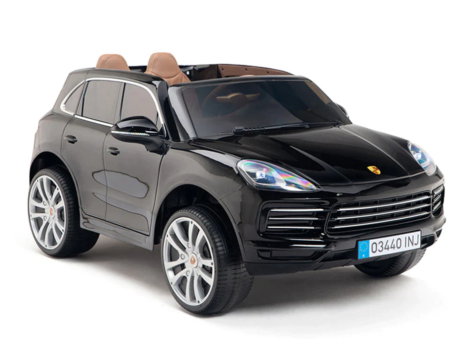 12V Kids Ride On Porsche Cayenne Electric SUV Car EVA Rubber Wheels 1 Mini Moto Toys